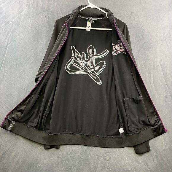 LRG Lifted Research Group Full Zip Jacket Streetwear 90's Track Mock Neck NN-06 - Picture 12 of 16